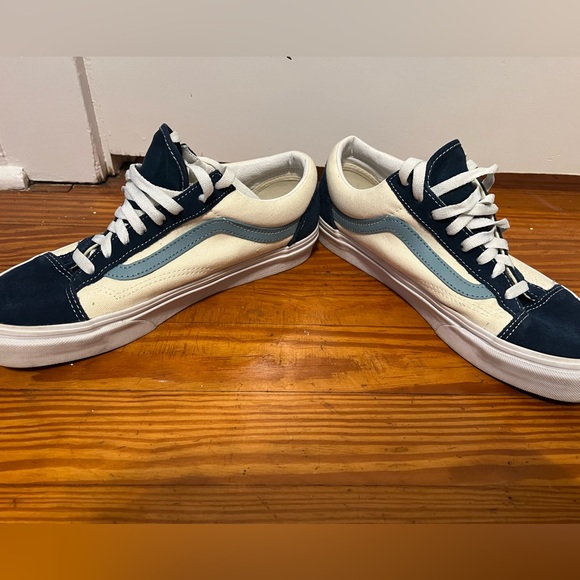 Vans Old Skool White & Blue - Picture 2 of 2